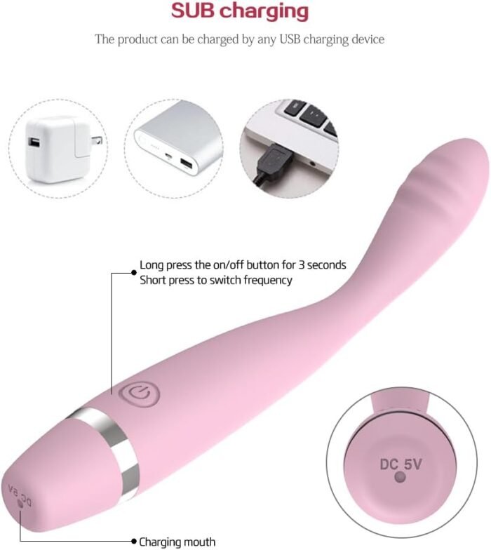 10 Modes Quiet Powerful Massage Stick for Women Relaxion Pleasure，Waterproof Rechargble Handheld Electric Travel Pocket Portable Massage QP03194 - Image 4