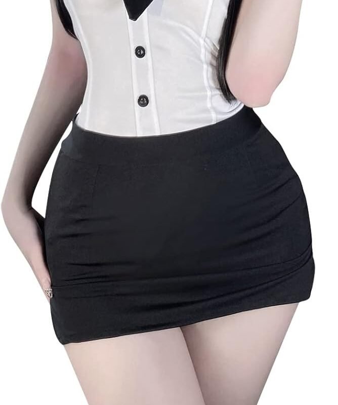Women's Office Secretary Uniform Sexy Teacher Costume Cosplay Lingerie Anime Role Play Outfits Valentines Lingerie Set