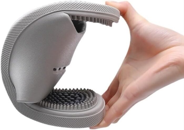 Reflexology Massage Slippers Men Women Acupressure Foot Open Toe Sandals Summer Couples Home Shower Shoes Relieves Nerve Tension and Pain in The Feet(Black,9.5/10) - Image 6