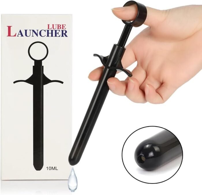 Enema Lube Injector Reusable Lubricant Launcher Syringe Applicator with Precise Scales Anal Vaginal Inject Sex Toys for Adult Men Women Gay Couples