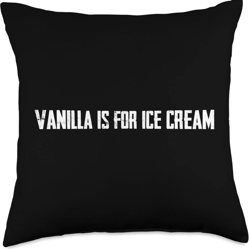 Vanilla Is for Ice Cream Throw Pillow