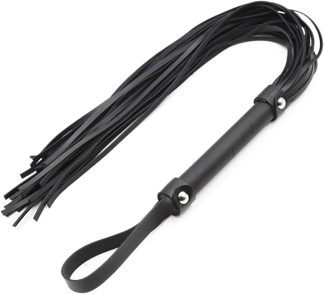 BDSM Leather Whip French Tickler Spanking Paddle BDSM Sex Set Flogger Riding Crop for Sex Play Adult Feather Tickler for Couples Sex Toys - Image 3