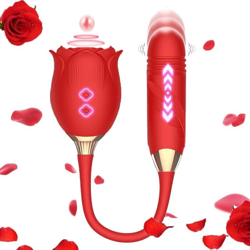 Roses Toy 2025 Newly Clitioral Sucker Powerful Womens Viboators Quiet Rose Viboatorr Waterproof Flower Vibration The Rose Adult Toy for Women 10 Speeds Couple Games Adult Bedroom WT5