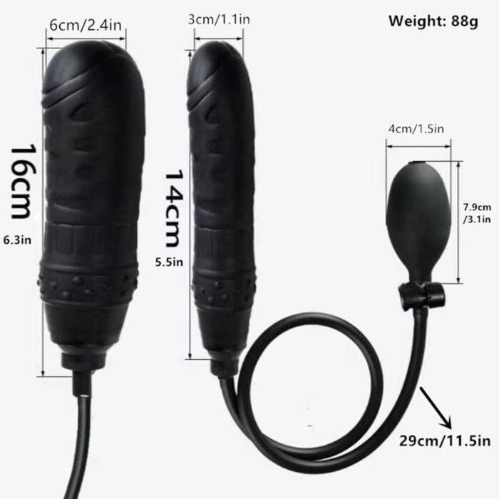 Expand Inflatable Dildo, Body-Safe Medical Grade Waterproof Butt Sex Toy, Anal Plug Sex Toy, Resizable Enema Toy with Balloon Pump & Anal Easy Trainer for Beginner Gays - Image 2