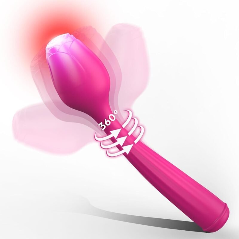 -Shape Nipple Vibrator with 10 Vibration Modes, Rechargeable Silicone G-spot Vibrator for Women MG14395