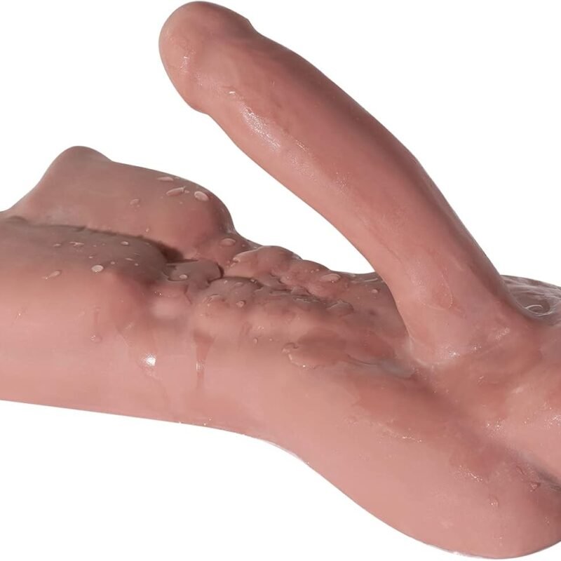 ferch Torso Sex Doll with Realistic Dildo for Women, G-Spot Male Torso Love Doll Female Toy for Pleasure, Couple Unisex Masturbation Sex Fun Dildo - 13.3 * 6.7 inch, 4.4LB (Brown)