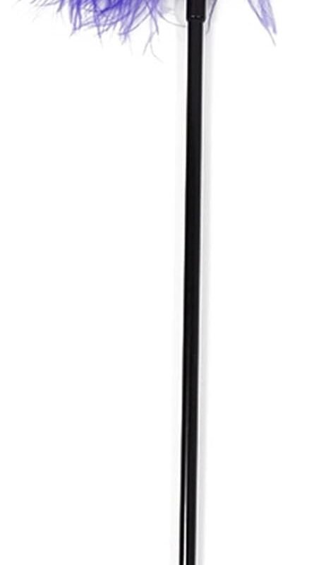 Whip Flirting Tickler Feather Flirt Soft Tickled Slave Spanking Paddle Play BDSM Sex Toys Adult Games (Color : Purple, Size : B)