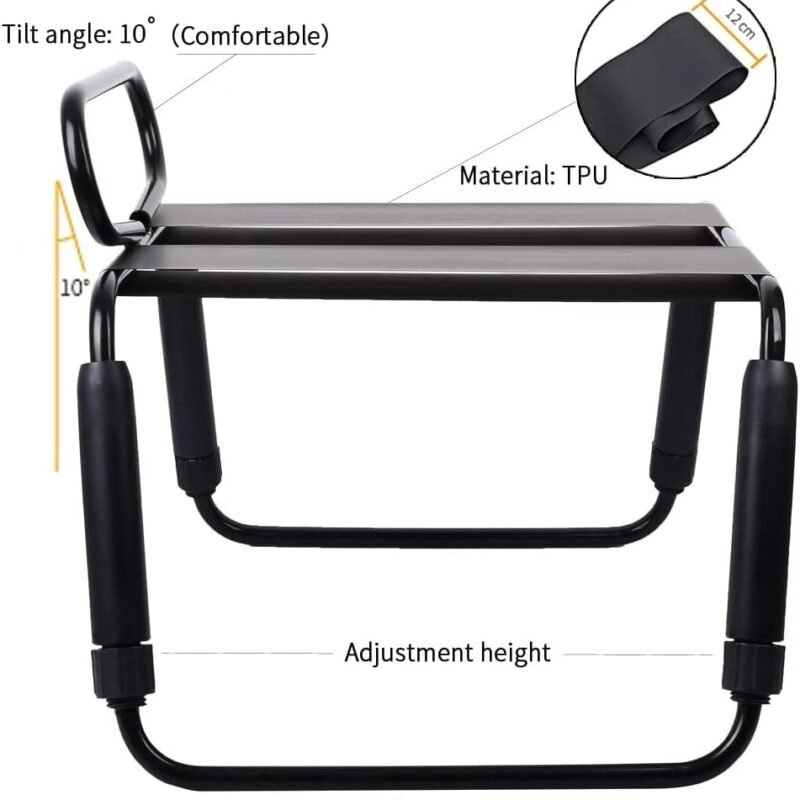 Moonight Multifunctional Weightless Position Loving Bouncer Chair for Lovers,Couples Sex Furniture （Black） (Bathroom Chair)