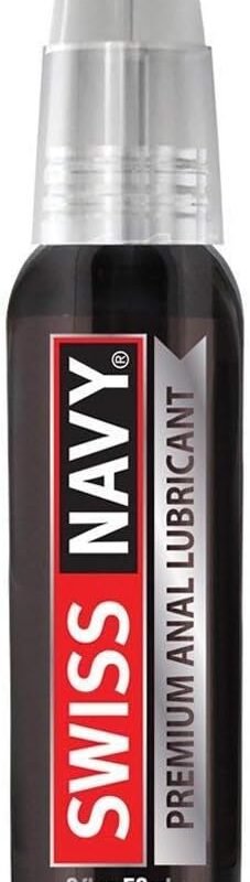 SWISS NAVY Silicone Based Personal Lubricant & Anal Lubricant Gel for Men, Women, Couples, Latex-Safe Long Lasting Personal Lubrication, Works Underwater, Paraben Free & Glycerin Free, 2 Oz