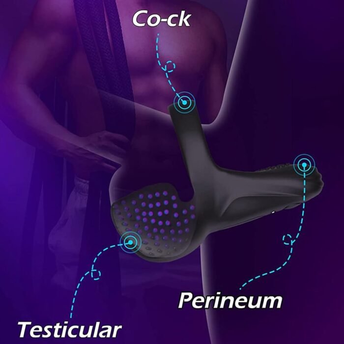 Male Masturbators Vibrating Cock Ring Balls Massager Sex Toy for Men Penis Testicle Stimulator with Remote Dick Vibrator 10 Vibrations Man Vibe Sextoys - Image 4