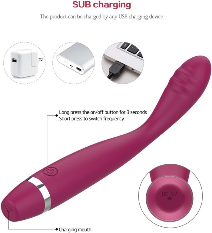 10 Modes Quiet Powerful Massage Stick for Women Relaxion Pleasure，Waterproof Rechargble Handheld Electric Travel Pocket Portable Massage QRR251131 - Image 4