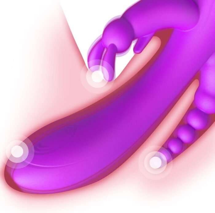Vibrator Wand G Spot Vibrator Dildo Thrusting Vibrator Anal Dildo for Women 12 Vibrating Modes Anal Vibrator Waterproof Dildo Rechargeable Sex Toys for Women and Couples - Image 3