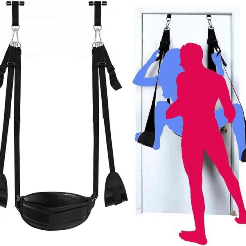 Door Swing for Adults Frequent Flyer Swing Sex Adults Plus Size Over Door 400lbs Sex furniture Adult Swing for Bedroom Bondage Sex Toys Sex Love Sling With Soft Seat Door Sex Swing for Couples Sweater