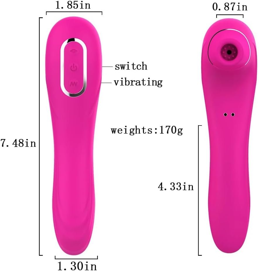 Vibrator Powerful Vagina Clit Vibrator Clitoris Massage Sex Toy for Woman Vibrator Waterproof Nipple Vagina Av Stick for Adults Couples Flriting, Purple - Image 3