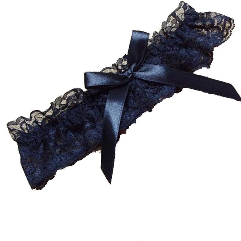 MMTTAO Wedding Garter for Bridal Leg Ring Satin Bow Plus Size Stretch Prom Garters Set