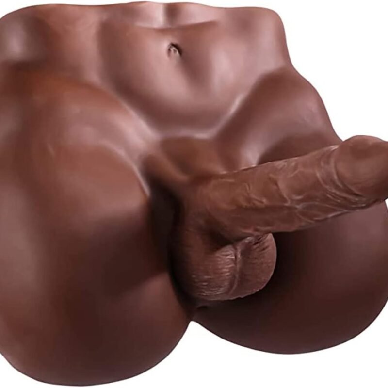 Realistic Dildo Sex Toy for Women Lifelike Male Sex Doll with Big Flexible Penis Dildo Sex Love Doll, 6.82LB, Dark Brown