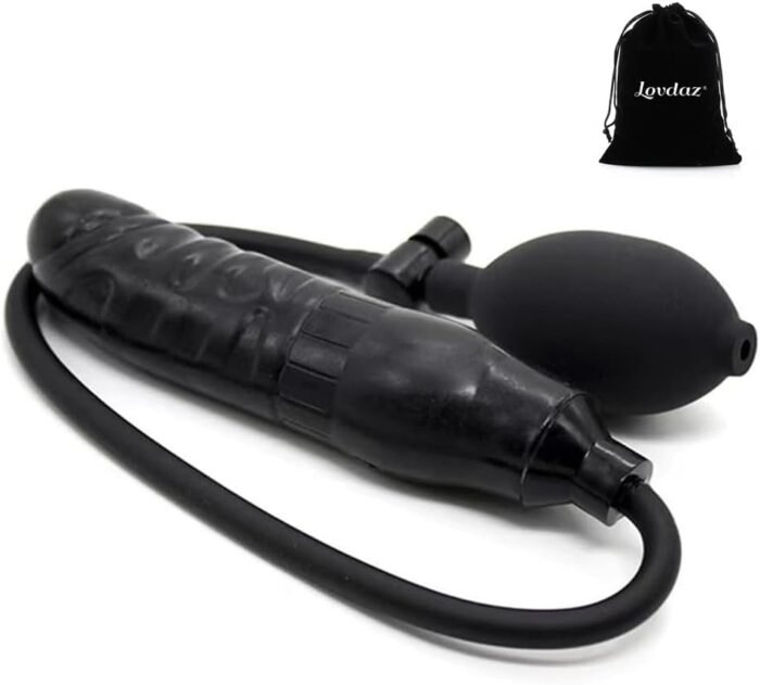 Expand Inflatable Dildo, Body-Safe Medical Grade Waterproof Butt Sex Toy, Anal Plug Sex Toy, Resizable Enema Toy with Balloon Pump & Anal Easy Trainer for Beginner Gays