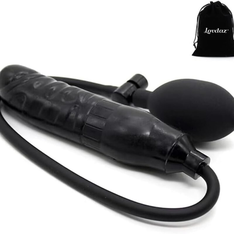 Expand Inflatable Dildo, Body-Safe Medical Grade Waterproof Butt Sex Toy, Anal Plug Sex Toy, Resizable Enema Toy with Balloon Pump & Anal Easy Trainer for Beginner Gays