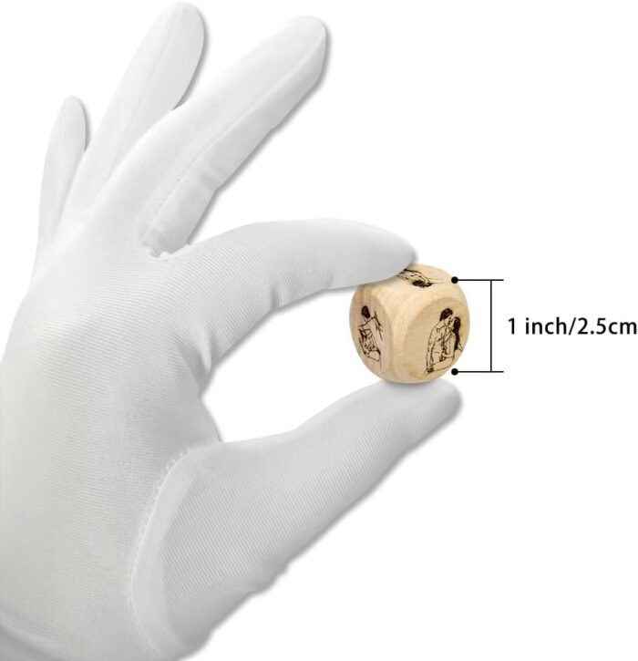 4Pcs Wooden Dice Games for Couples,Random Challenge Dice,Adult Dice Games for Couples,Sex Dice for Role Playing Game,Novelty Fun Love Dice for Adults - Image 5