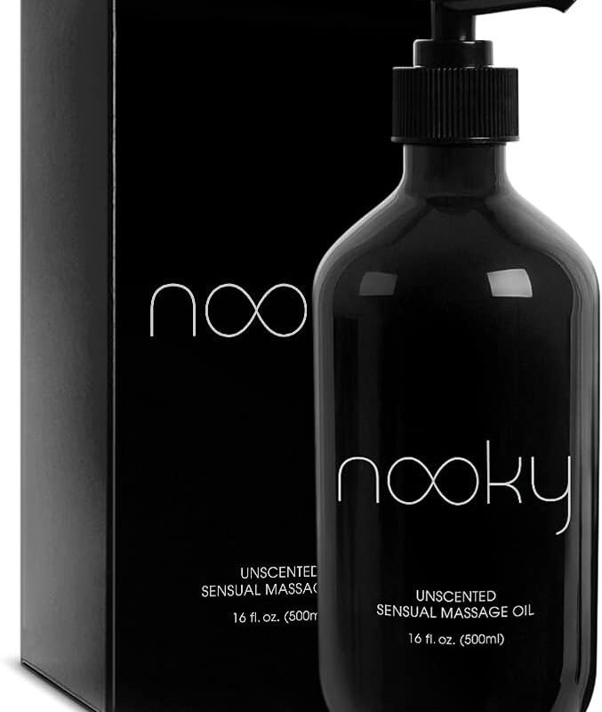 Massage Oil with Fractionated Coconut Oil for Massaging 16 Ounce (Unscented)
