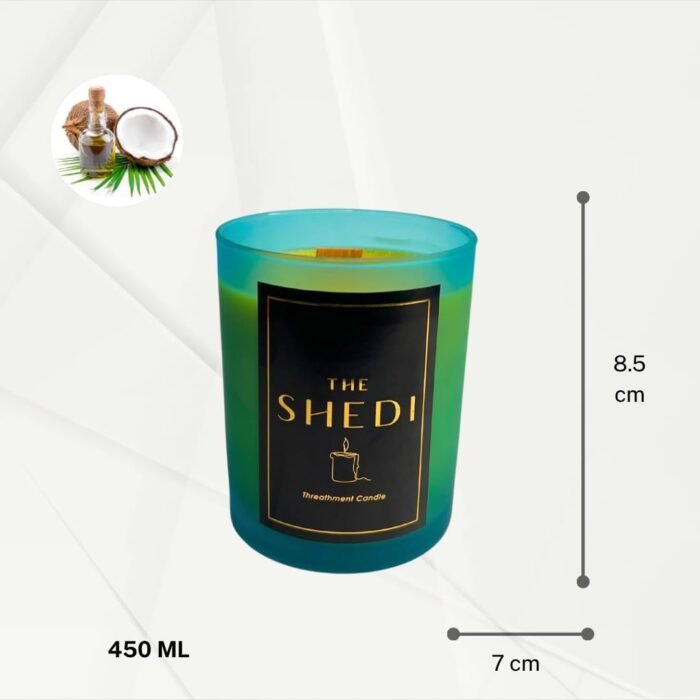 Massage Oil Candle Home Spa Aromatherapy Massage Skin Relaxation and Moisturizing Warming Relaxing Massage Candle Gift Ideas for Women Men Scented Candles (Blue) - Image 4