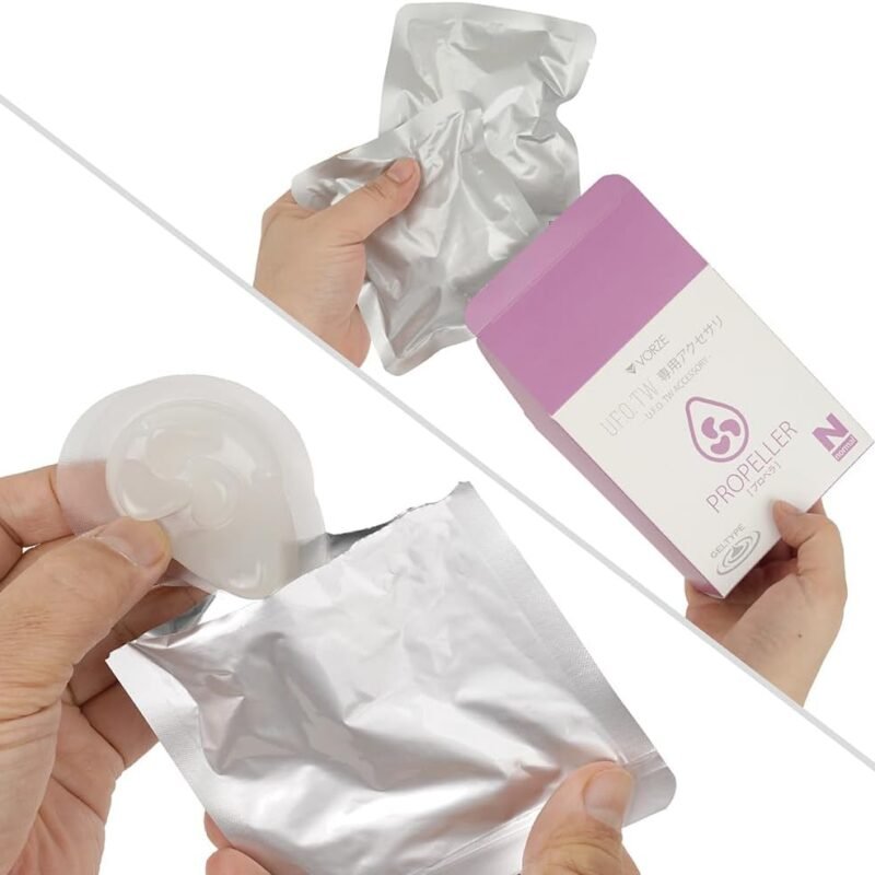U.F.O. TW Exclusive Gel Accessory Propeller Normal, Thick Elastic Tongue-Like Accessory, Gelly-Like Texture, Waterproof Nipple Clamp Teaser & Twister for Nipple Orgasm, Sex Toys for Women & Men