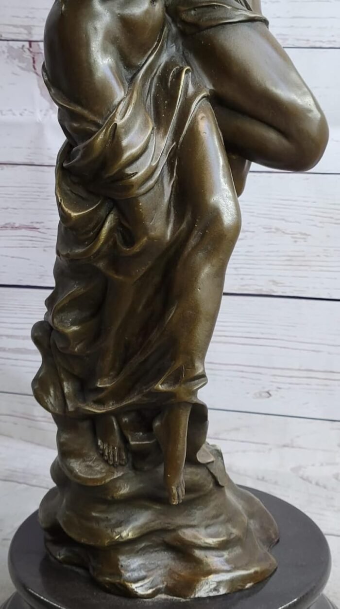 Handcrafted Detailed Two Special Lover Nude Erotic Bronze Sculpture 27 LBS Statu Decorative Artwork Sale Gift by Think Bronze - Image 8
