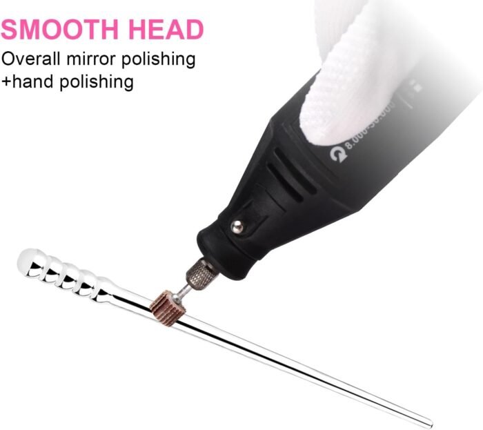 Stainless Steel Horse Eye Stick Tapers, Polished Penis Plug Beads Dilators Sounding Rods Urethra Chastity Toys for Men Male Gay Sex Adult Toys, Discreet and Safe Intimate Toy (S,10 * 214mm) - Image 5