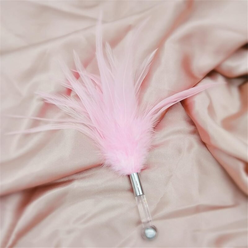 Feather Teaser Stick Sexy Flirting Sm Adult Products Romantic and Cute Feather Tickler Tail Metal Ball Anal Plug Sex Toy