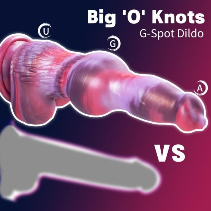 9.8" Monster Dildo Dog Dildos with 2 Big Knots, Knot Dildo with Strong Suction Cup, Huge Dil-do Lifelike Skin-Touching Feeling, Fantasy Dildos Sex Toys for Women, Men, Gays Couples Cobulipo - Image 2