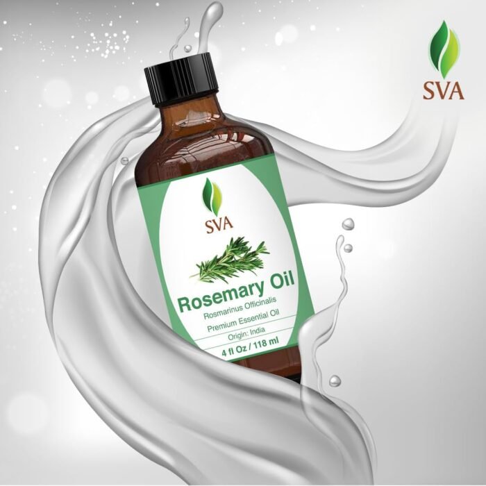SVA Rosemary Essential Oil – 4 Fl Oz – 100% Natural Rosemary Oil for Hair, Face, Skin Care, Diffuser, Aromatherapy, Scalp, Body Massage, Soap and Candle Making – with Dropper - Image 5