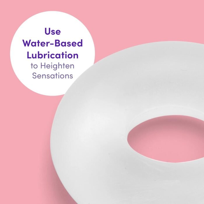 Lovehoney Donut Cock Ring - Ultra Thick Stretchy Penis Ring - Snug & Comfortable - Waterproof - Clear - Image 3