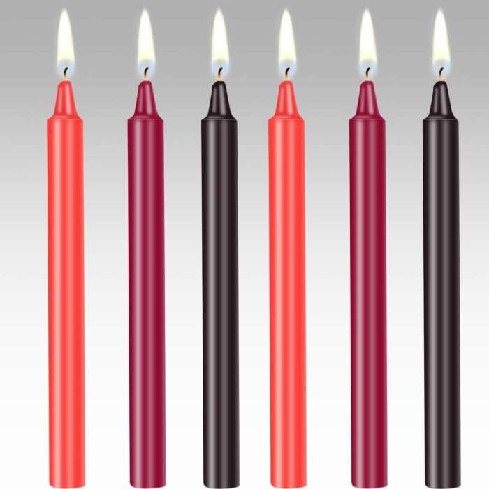 BBTO 6 Pieces Low Temperature Candles Wax Dripping Romantic Candles for Couples Lovers