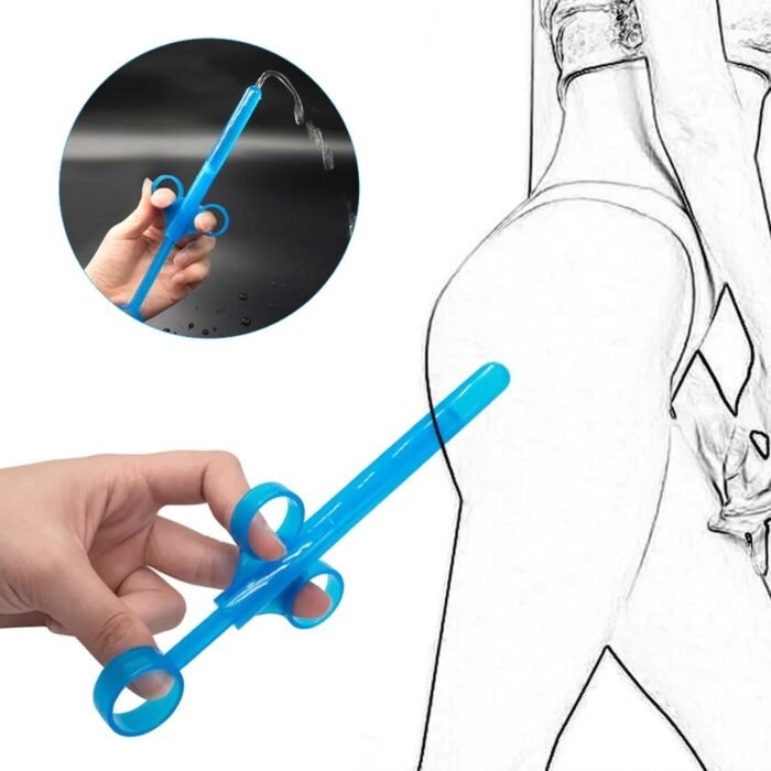 Anal Lube Applicator Adult Sex Toys for Couples, Sex Lube Injector Anal Ennma Syringe Injecter Lubricant Applicator, Reusable Silicone Lube Anal Vagnnal Lube Shooter Health Care for Men Women Couples - Image 4
