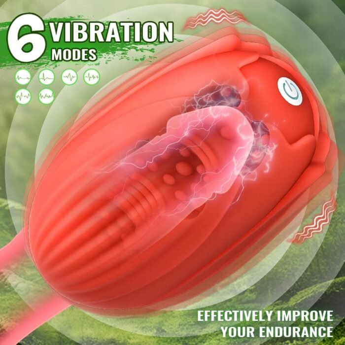 4 in 1 Male Masturbators Sex Toys for Men-Male Vibrator with Heating Rod & Realistic Fleshy Touch & 6 Vibration Modes Male Strokers Penis Masturbator Vibrating Pocket Pussy for Men - Image 3