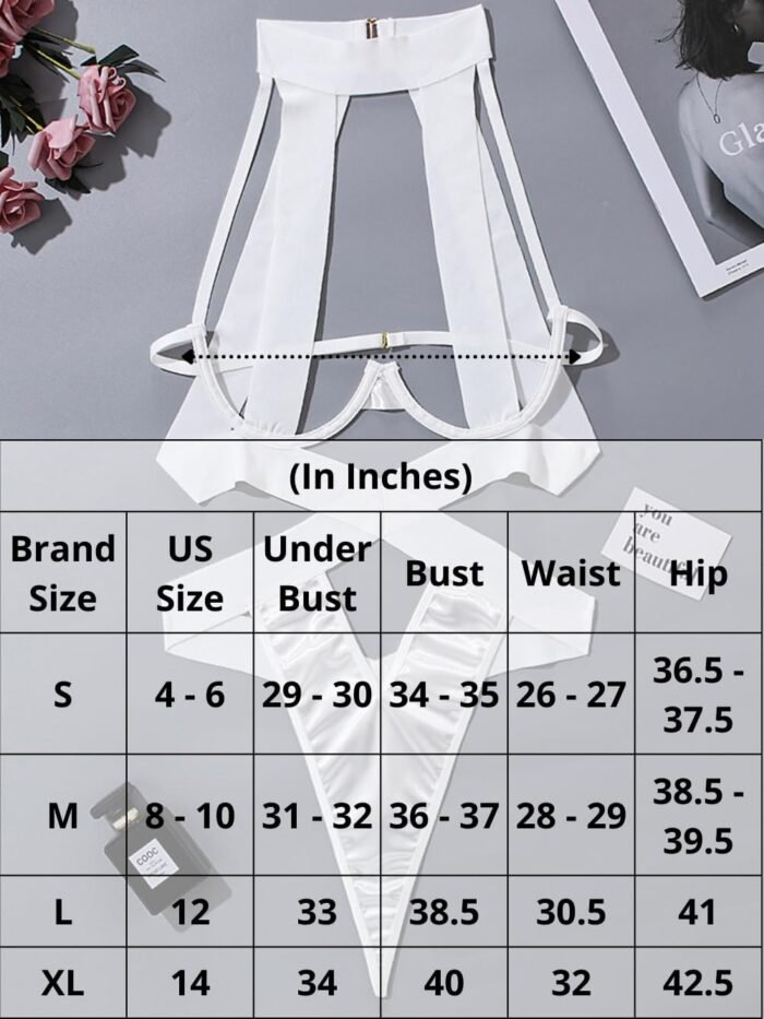 Kaei&Shi Strappy Lingerie Bondaged,Sexy G String Lingerie For Women,One Piece Choker Bodysuit Boudoir Outfits Exotic - Image 4