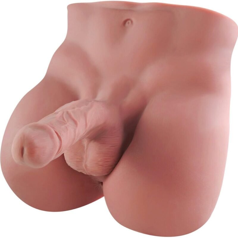 Torso Male Sex Doll for Women with Realistic Flexible Dildo and Tight Anal Unisex Masturbation Sex Dolls for Women Man and Gay Couple (for women)