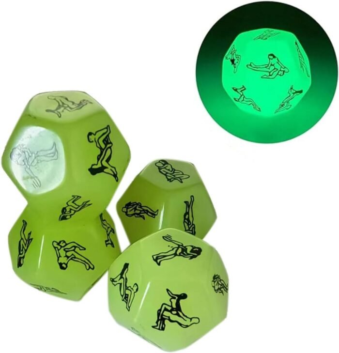 Versatile Bed Restraints Couple Sex Toys with Love Sex Dice Posture & Adult Sex Toys Nipple Clamp Labia Clip BDSM Kit, Adult Sex Toy Accessories for Couples Games (Love Sex Dice Green) - Image 2