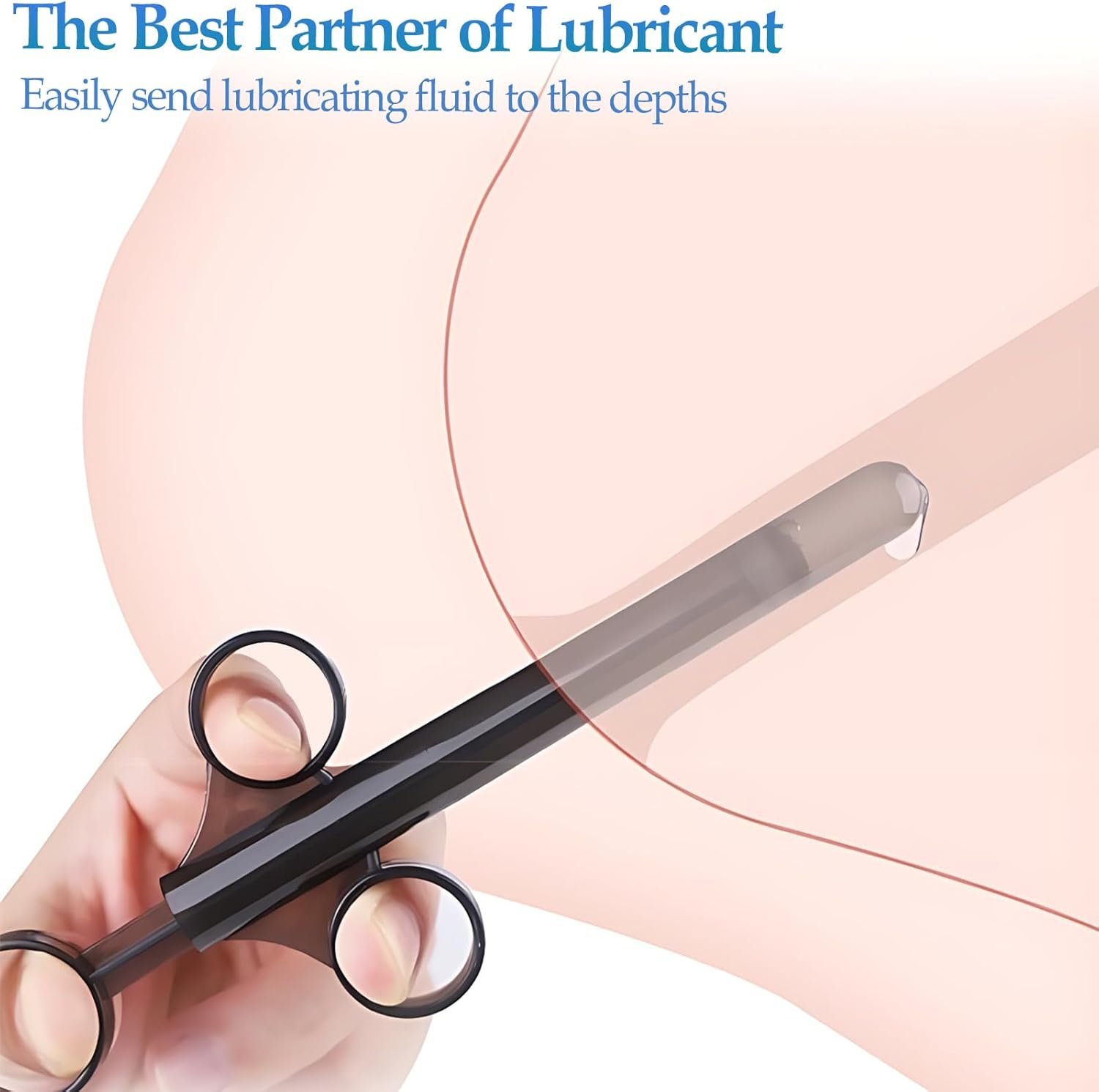 2PCS Lube Applicator Syringe for Sex Doll Male Masturbators Anal Lube Backdoor Play, 10ml Lubricant Injector Syringes Reusable, Pocket Pussy Vagina Anus Lube Shooter for Men Couples - Image 6