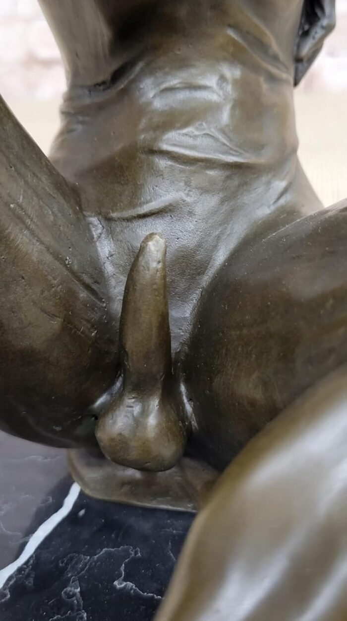 Hot Cast Bronze Lustful Devil Satyr Faun - Art Deco Erotic Sculpture by Milo Decorative Gift Decor Artwork by Think Bronze - Image 7