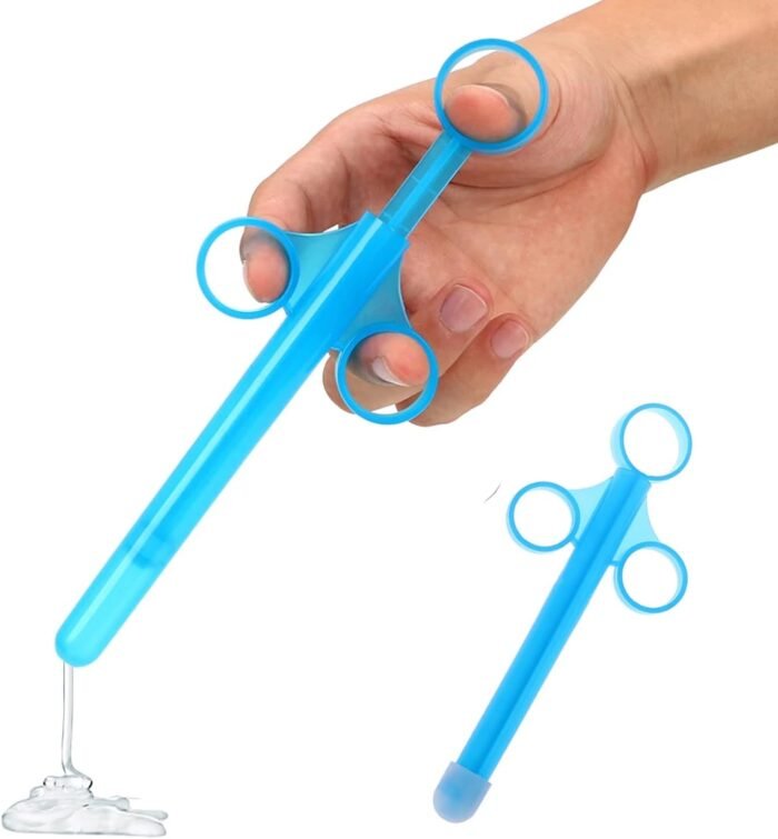Anal Lube Applicator Adult Sex Toys for Couples, Sex Lube Injector Anal Ennma Syringe Injecter Lubricant Applicator, Reusable Silicone Lube Anal Vagnnal Lube Shooter Health Care for Men Women Couples