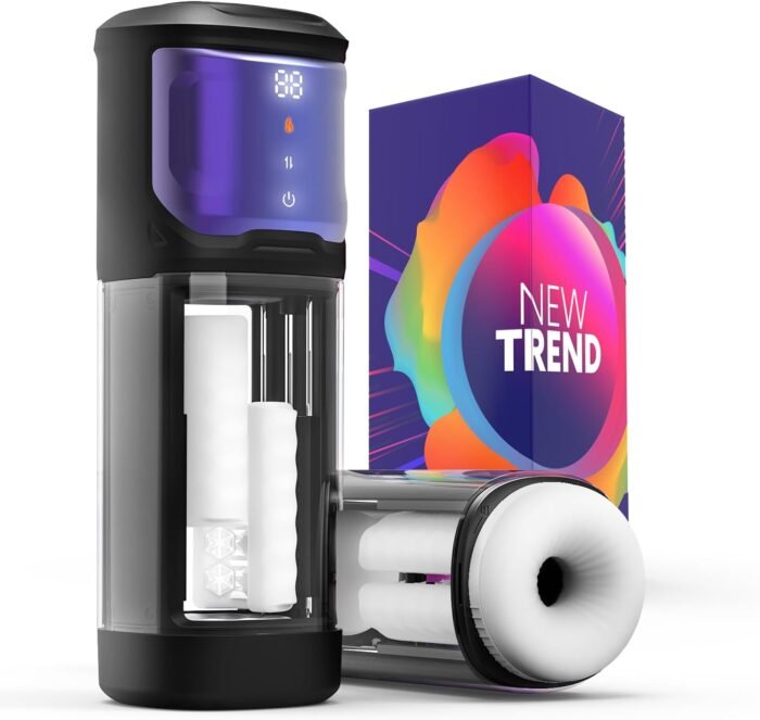 Male Masturbator Sex Toys for Men - Male Sex Toys Rubbing Heating Masturbator for Penis Stimulation,Adult Toys Mens Sex Toy (Black)