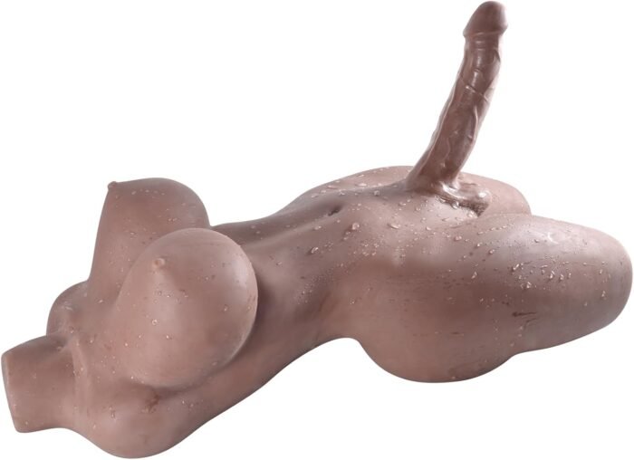 Shemale Sex Doll Torso with Realistic Dildo Breasts and Anal, Lifelike Transsexual Love Dolls Huge Penis Unisex Masturbation Adult Sex Toy for Men Women Couple Gay, 31.7lb - Image 2