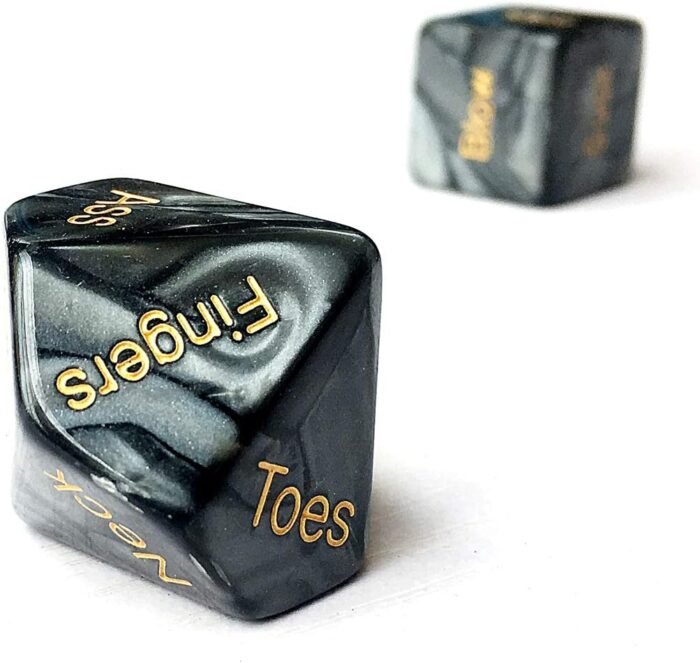 2025 Upgraded 4Pcs Black Sex Dice Set for Couples Naughty Sex Dice for Couples Game Dice Games for Adults Party Bedroom Sweater JSD12 - Image 5
