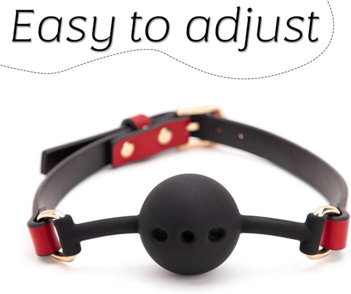 Silicone Bondage Ball Gag Double Ended Spanking Paddle Feather Tickler Bondage Restraints Sex Gag Muzzles BDSM Kit Adjustable Mouth Gag Open Mouth Sex Flirting Toys for Couples Women Men - Image 4
