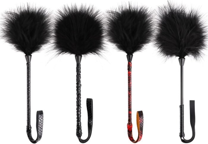 Adult Flriting Toy Sex Feather Tickler Teaser Feather Sex Toy Sex Tickler Spanking Toys Tickler Toy Adult Feathers for Sexual Play for Teasing - Image 2