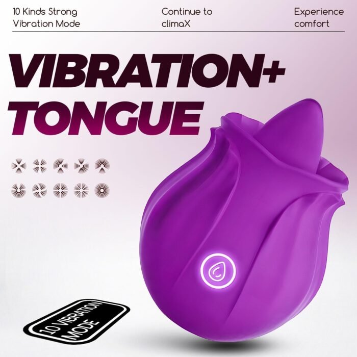 Roses Toy 2025 Newly Clitioral Sucker Powerful Womens Viboators Quiet Rose Viboatorr Waterproof Flower Vibration The Rose Adult Toy for Women 10 Speeds Couple Games Adult Bedroom XV1889 - Image 2