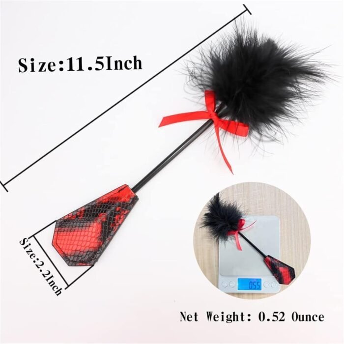 Adult Flriting Toy Sex Feather Tickler Teaser Feather Sex Toy Sex Tickler Spanking Toys Tickler Toy Adult Feathers for Sexual Play Trainng & Teasing Tool - Image 7