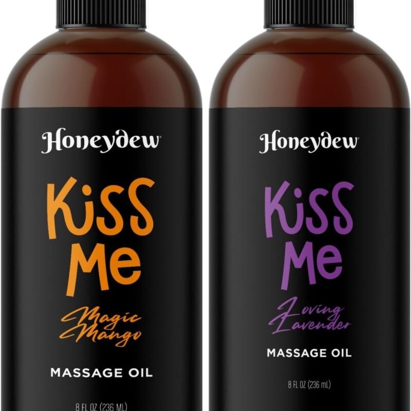Sweet and Sensual Massage Oils for Couples - Mango and Lavender Romantic Full Body Massage Oils with Sweet Almond Oil for Easy Gliding Special Moments - Therapeutic Grade Scented Body Oils