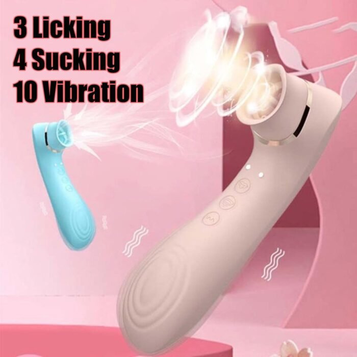 Women Sex Toy Women Sex Toys Sex Toys for Females G Spot Vibrator Dildo Adult Vibration Toys Adult Toys for Women Vibration Sucking Vaginal Nipple Anal Stimulation Waterproof Female Adult Sex Toys - Image 2
